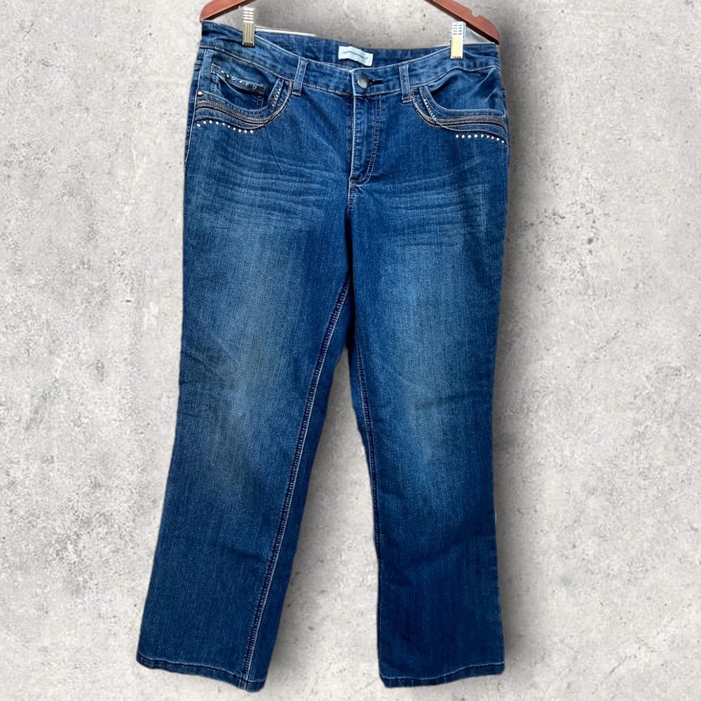 Vintage Christopher & Banks Blue Jeans, Bling | 14 - Picture 4 of 14